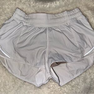 LULULEMON Women's White Athletic Running Shorts.